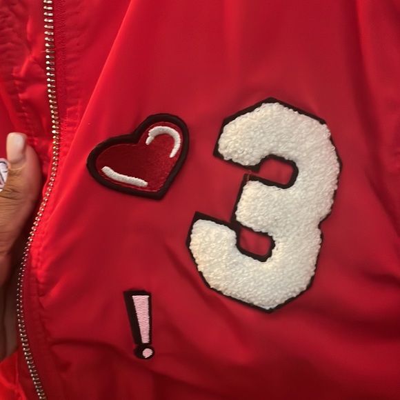 Red Kids Bomber Jacket - Picture 5 of 6